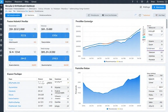 Interaktives Dashboard für Finanzkennzahlen